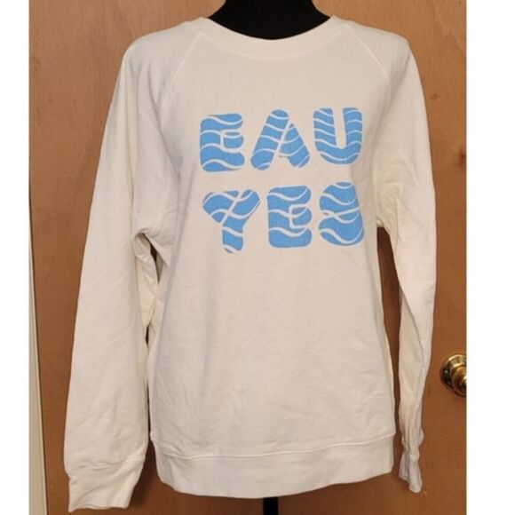J. Crew Tops - J.Crew x charity: water “EAU YES” Sweatshirt